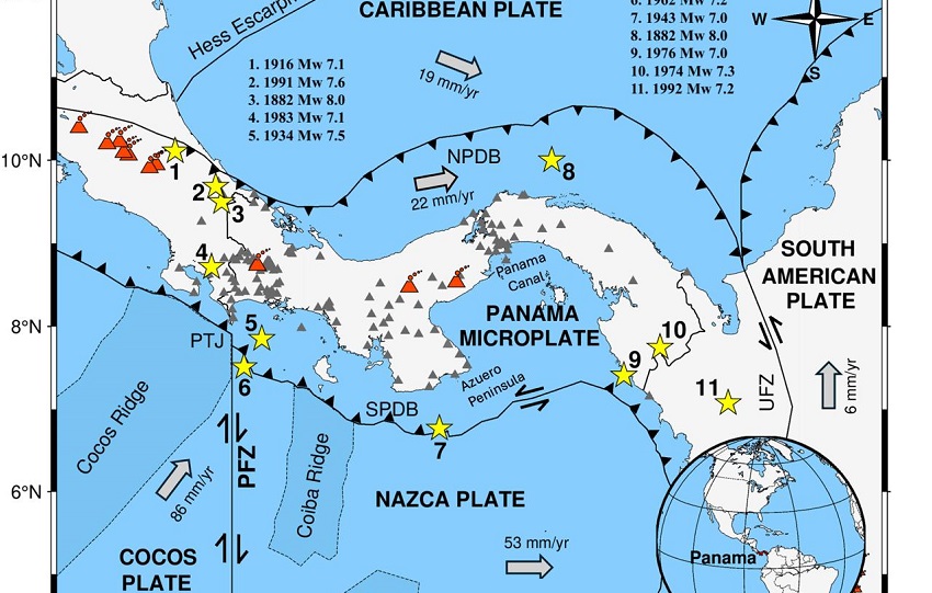Estudio panameño revela que la placa del Caribe se hunde bajo el Canal