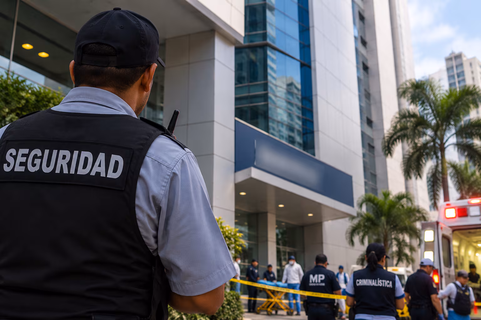 Investigación: Pidió permiso para ir al baño, le entregó su arma y su teléfono a su supervisor antes de subir al quinto piso del banco