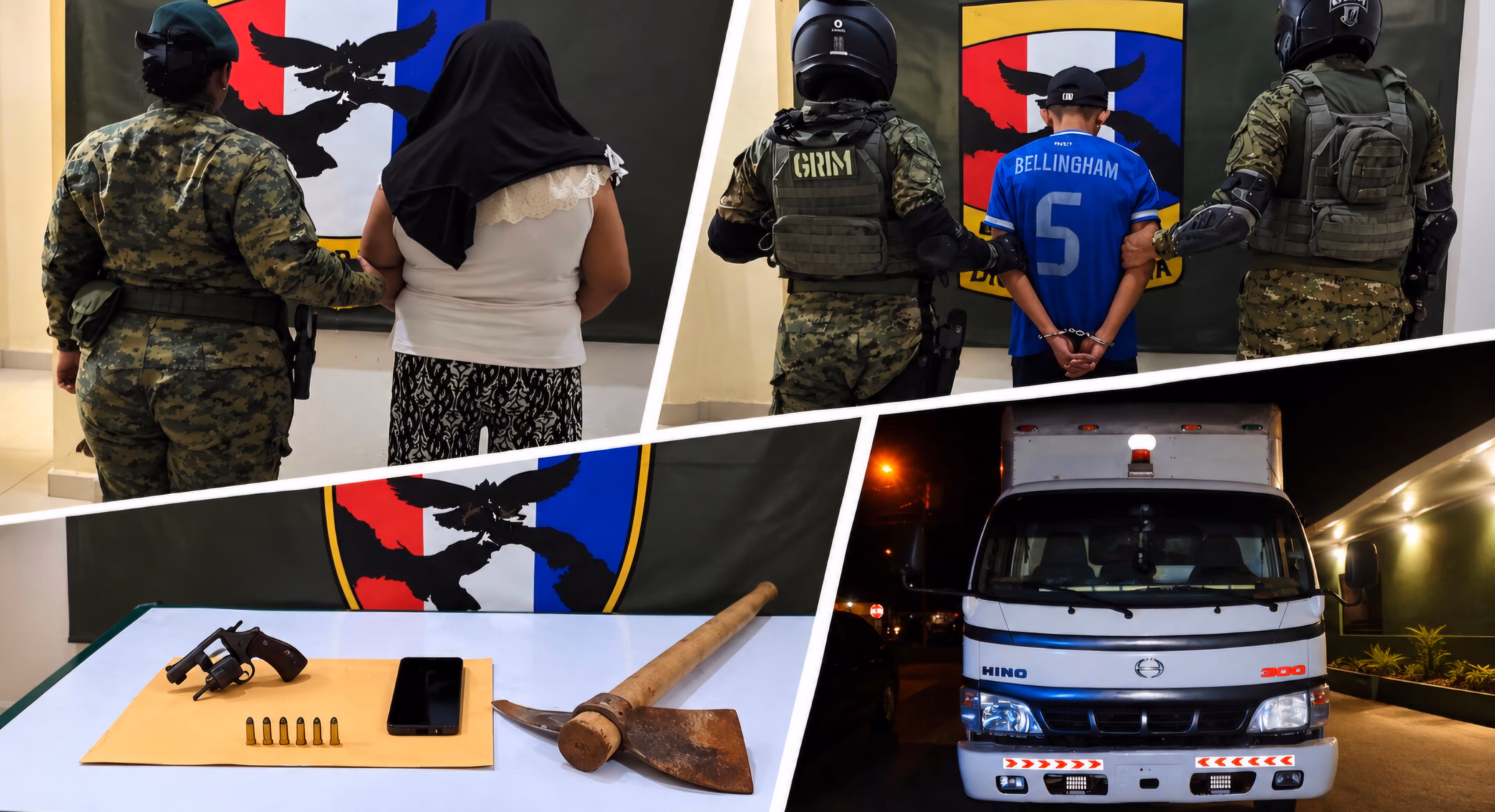 Nueve envoltorios, municiones, un arma y un camión robado: operativos sacuden Chiriquí +Video