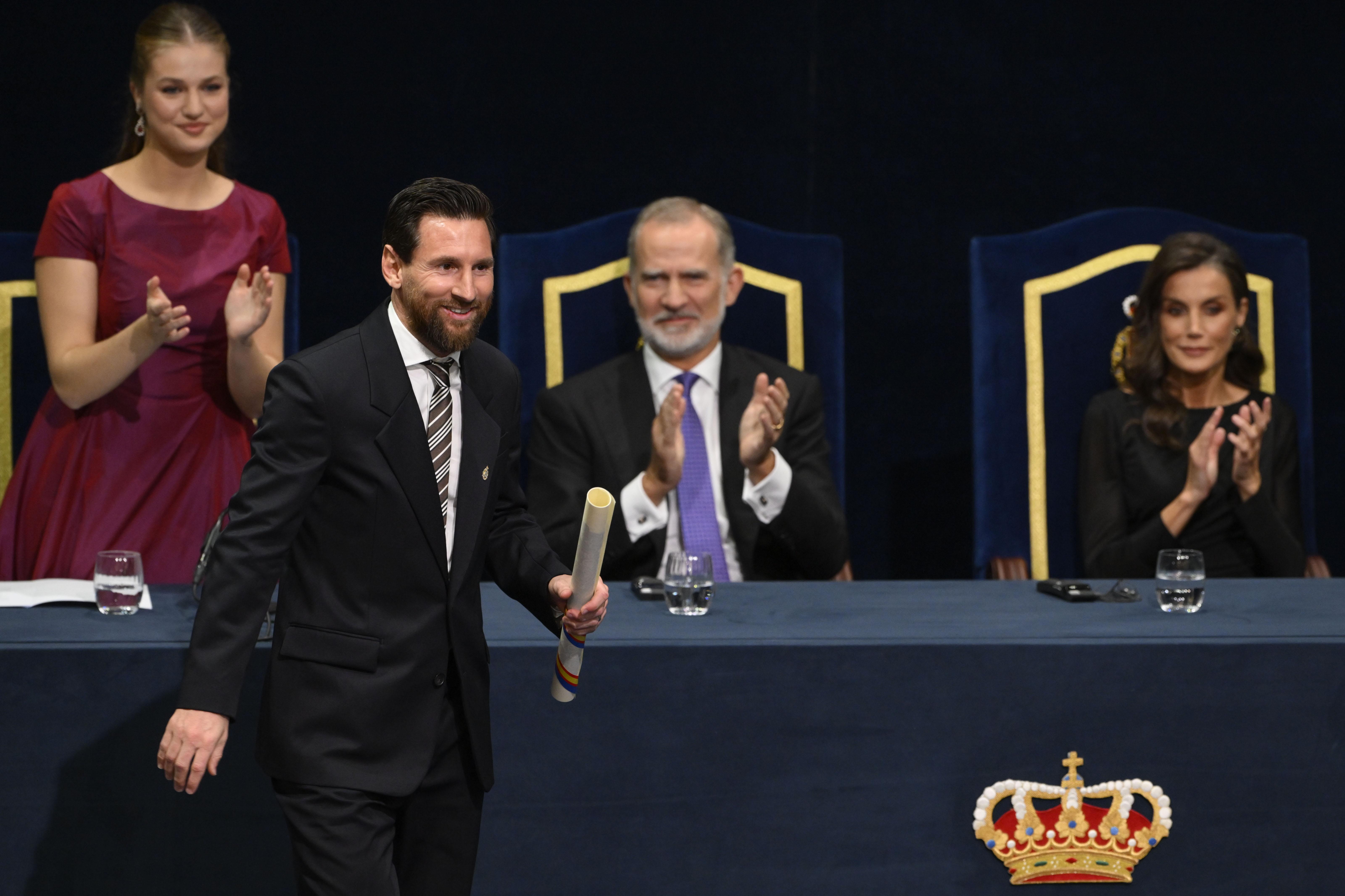 Messi añade el Premio Princesa de Asturias de los Deportes a su vitrina de trofeos