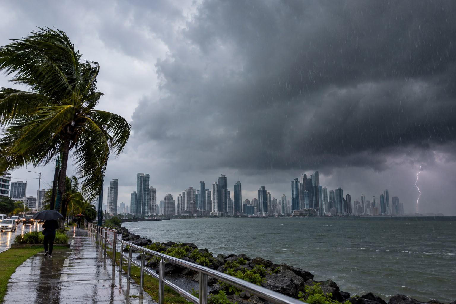 Lluvias y tormentas eléctricas ponen en alerta a varias regiones de Panamá este sábado