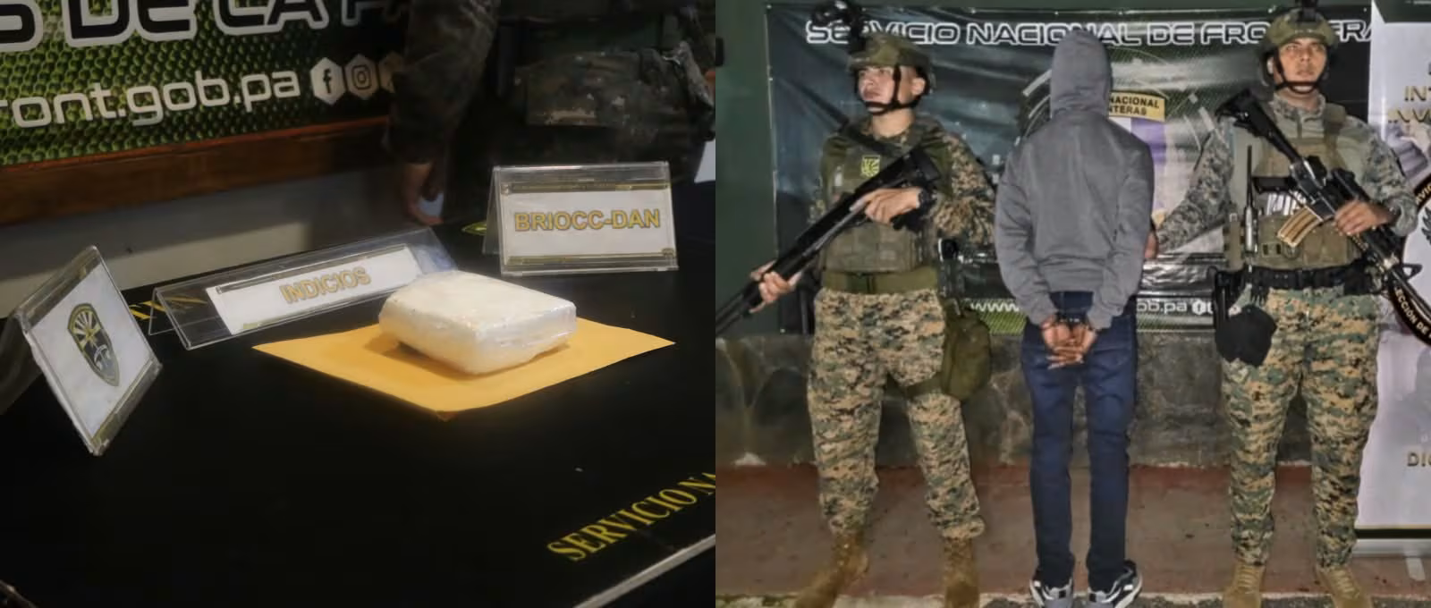 SENAFRONT: hallan presunta droga en un autobús y aprehenden a un ciudadano por tentativa de homicidio