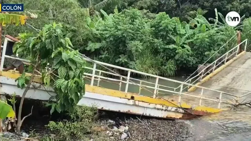 Colón: colapso de puente deja incomunicadas a más de 200 familias en José del Mar
