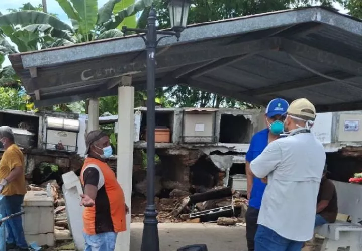 Sismo obliga a entregar restos cremados de cementerios de Veraguas
