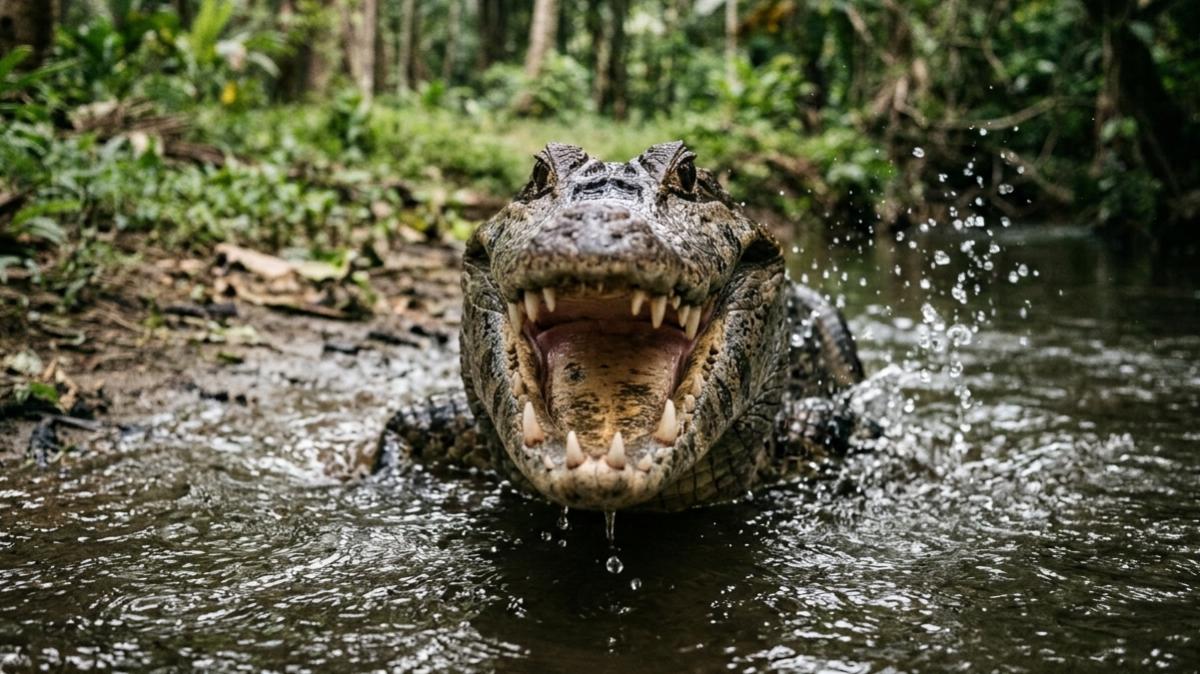 Gunayala | Lagarto le saltó en una quebrada y casi le arranca la pierna